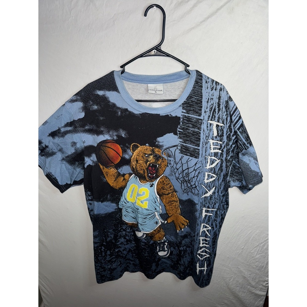 Teddy Fresh Men's Front and Back Graphic Short Sleeve T Shirt Size XL